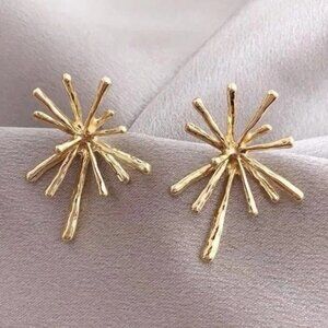 Rena 14K Gold Burst Earrings